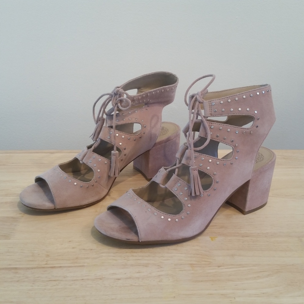 Vince Camuto VP-Henley Studded Lace Up Sandals - Picture 3 of 7